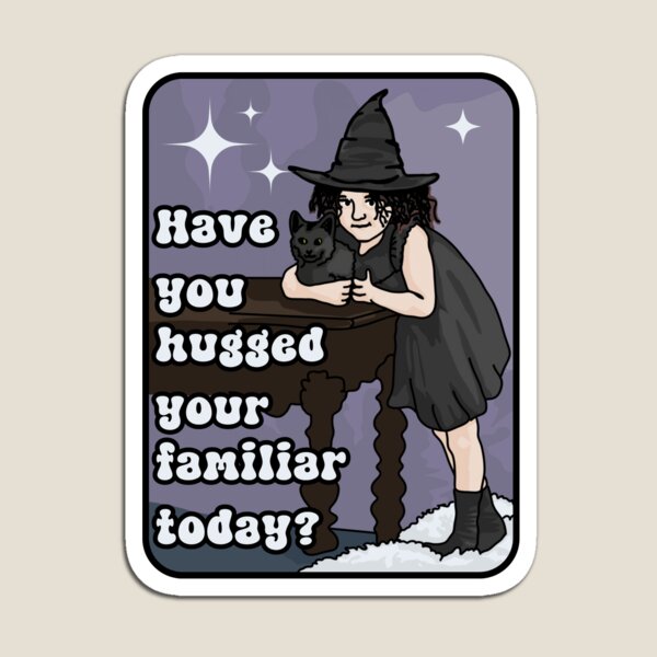 Alchemy For Beginners Little Witch Magnet for Sale by unhingedheather