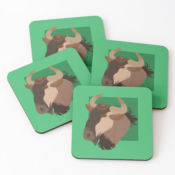 Item preview, Chalk Creatures, Wildebeest designed and sold by inkvisage.