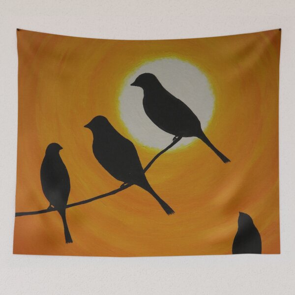Item preview, Birds in early sunrise designed and sold by Irisarts61.