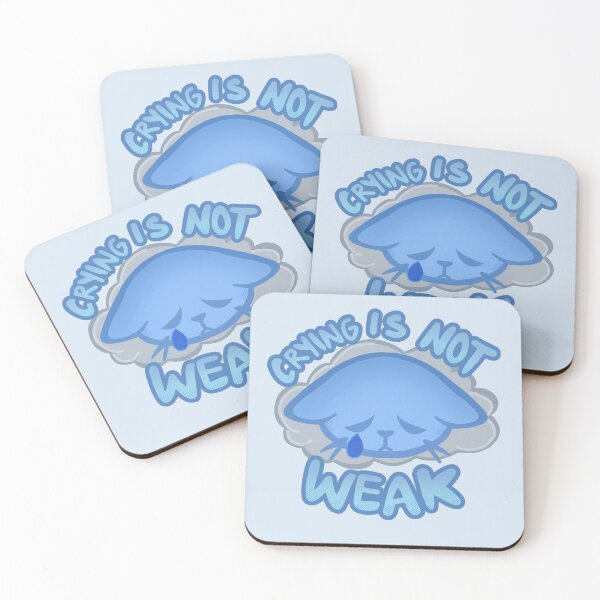 Item preview, Therapy Cats- Crying is not Weak designed and sold by samthedam.