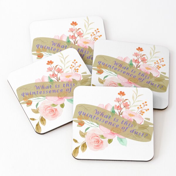 Item preview, What is this quintessence of dust? Flowers and scroll designed and sold by britomarteprime.