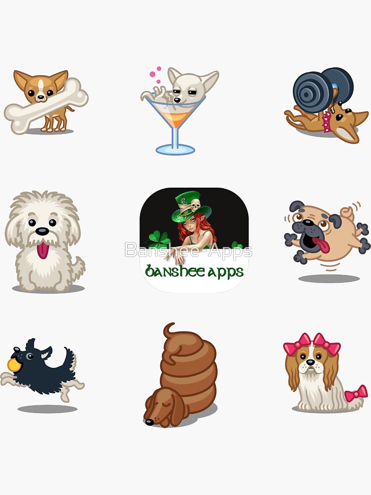 Funny Dog Sticker Pack Collection Part 2 by Banshee-Apps