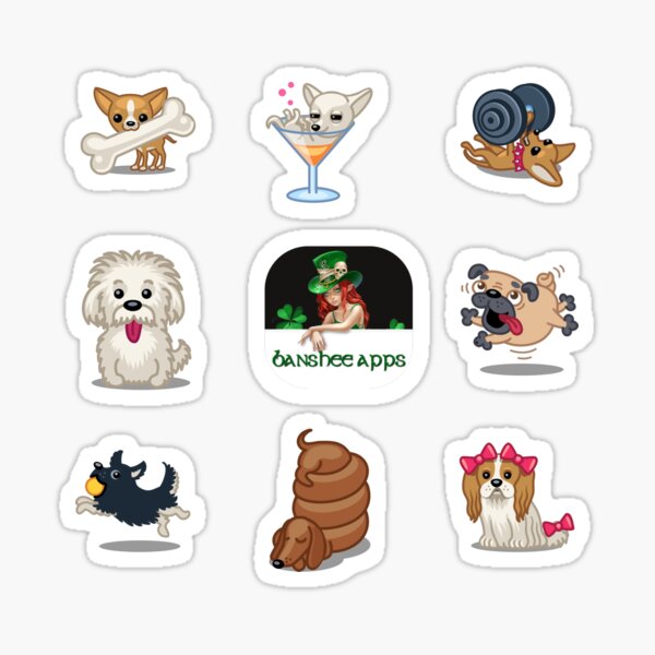 Funny Dog Sticker Pack Collection Part 2 Sticker