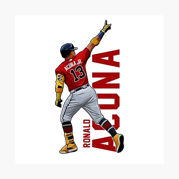 Ronald Acuna Jr. Celebration Print