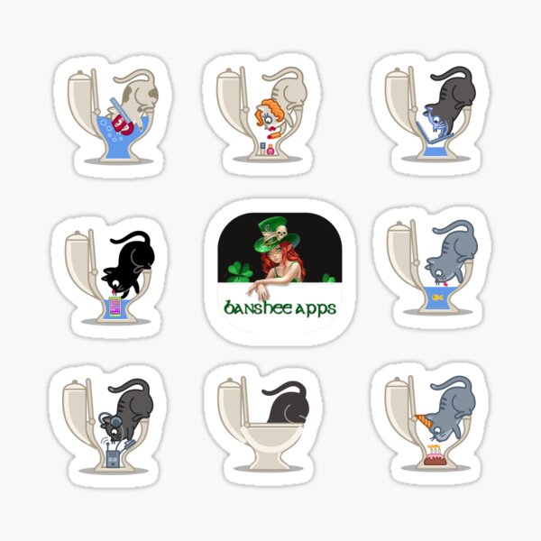 Funny Cat Sticker Pack 1 Sticker