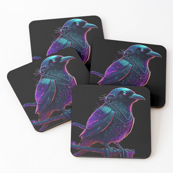 Item preview, Raven In Cybernetic Style designed and sold by Puristock.