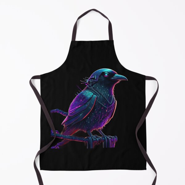 Item preview, Raven In Cybernetic Style designed and sold by Puristock.