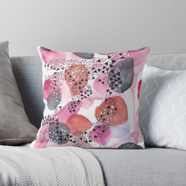 Blood Red Throw Pillow