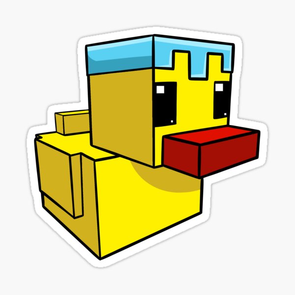 Pixel Duck Sticker