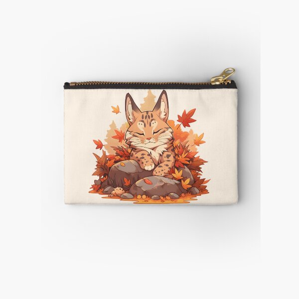 Item preview, Calm Bobcat Resting on Rocks in Fall designed and sold by InkedBeasts.