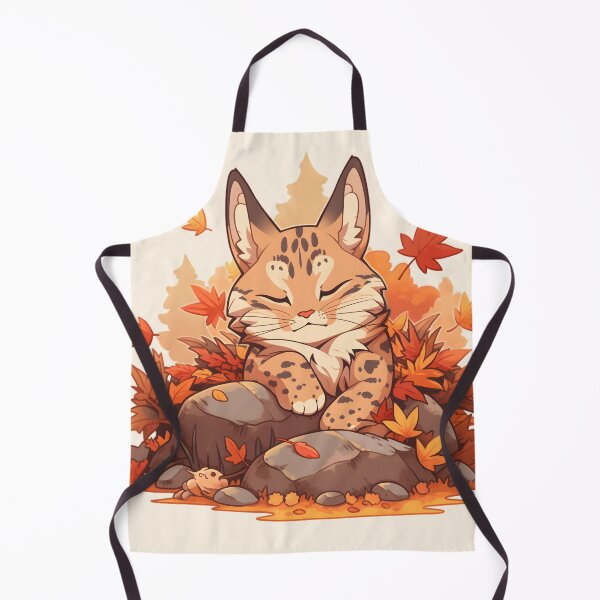 Item preview, Calm Bobcat Resting on Rocks in Fall designed and sold by InkedBeasts.