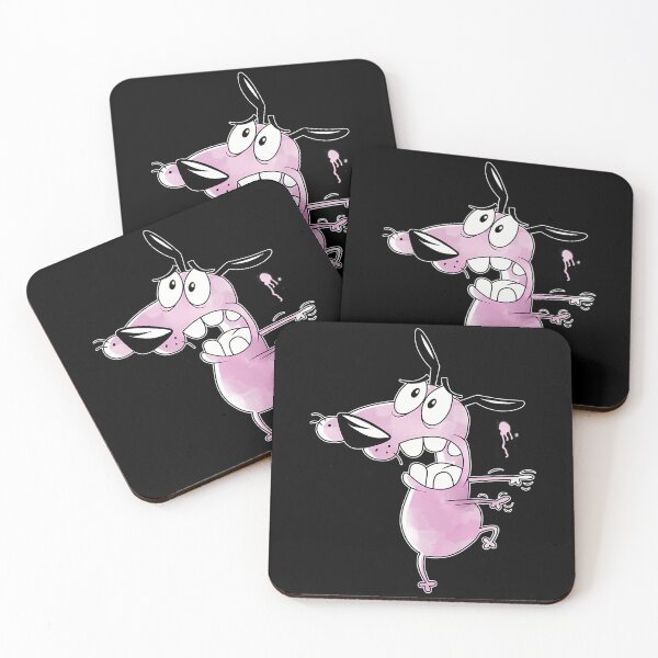 Item preview, Courage the Cowardly Dog - watercolor designed and sold by HollandVileC.