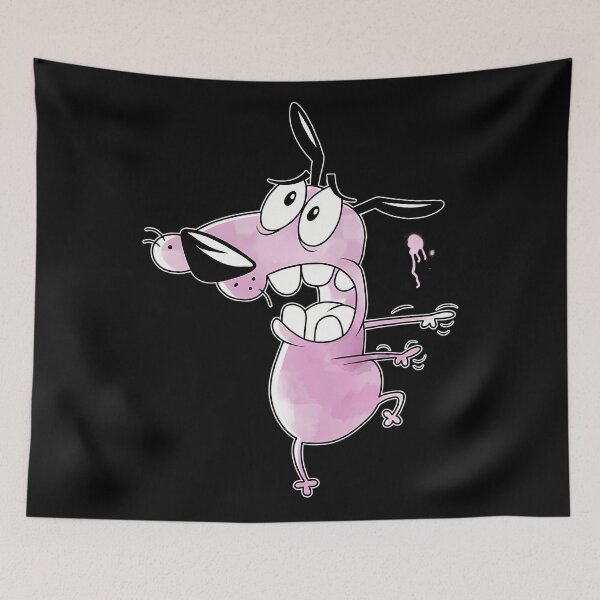 Item preview, Courage the Cowardly Dog - watercolor designed and sold by HollandVileC.