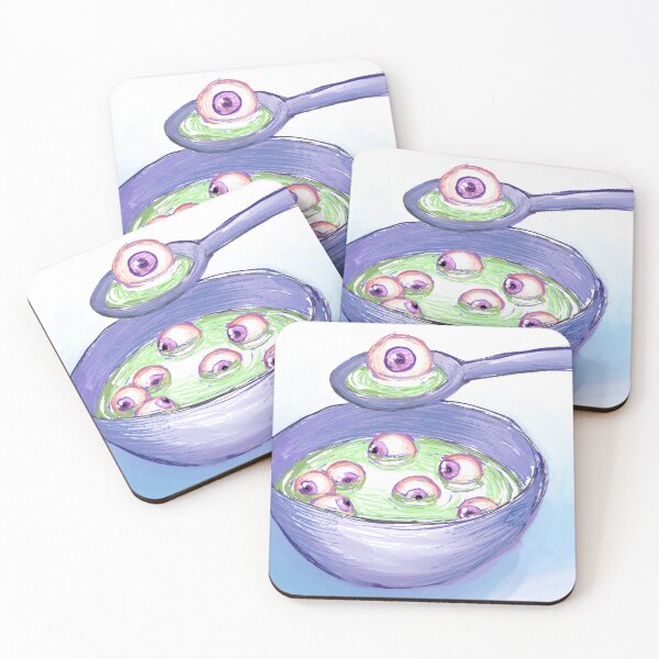 Item preview, Eye Soup surreal sketch illustration designed and sold by Yarn Wolf Creations.