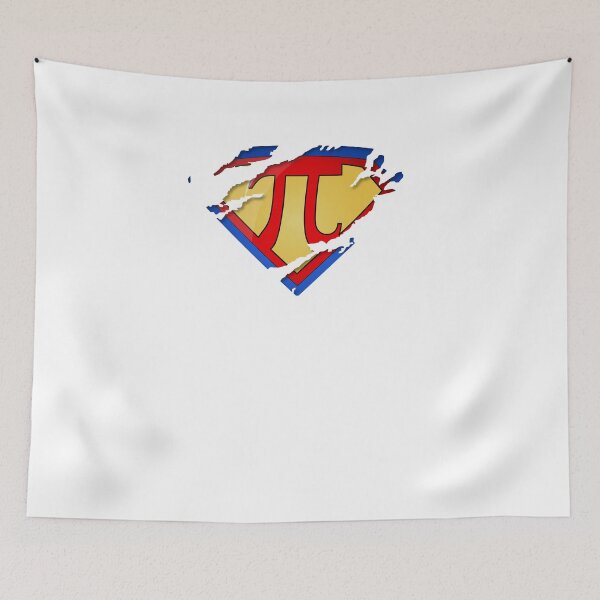 Item preview, Super Pi Math Symbol Ripped Material Hero Parody Graphic designed and sold by TocaLuna.