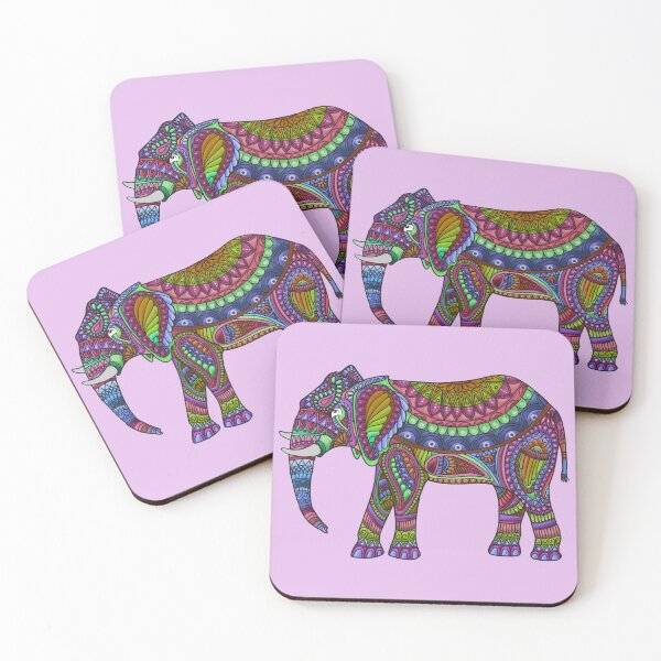 Item preview, Decorated Elephant designed and sold by LizCoatsArtNZ.
