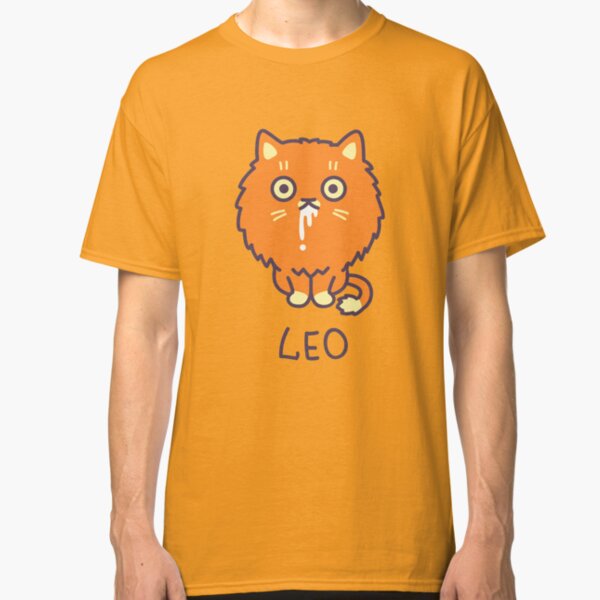 Funny Leo Cat Horoscope Tshirt - Astrology and Zodiac Gift Ideas! Classic T-Shirt