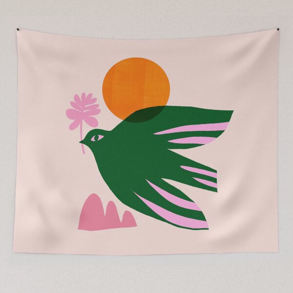 Item preview, BIRD_FLY_SUNNY_BEAUTIFUL_DAY designed and sold by forgetmestudio.