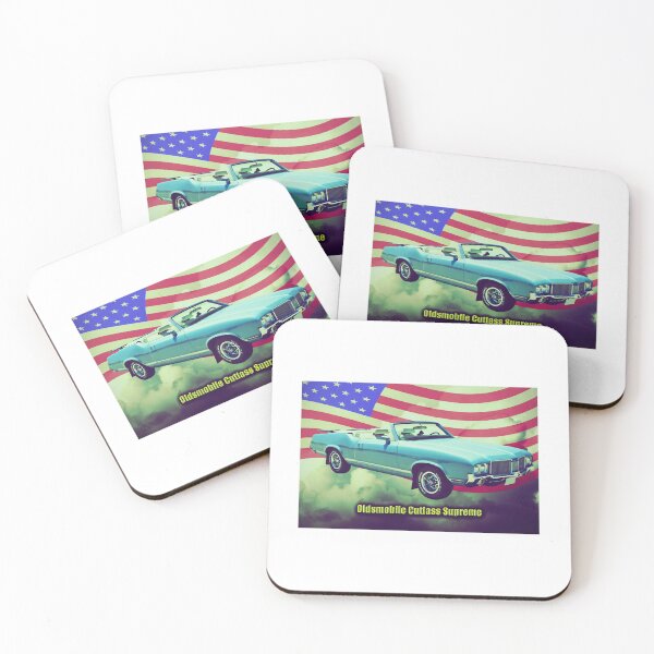 Item preview, Oldsmobile Cutlass Supreme And American Flag designed and sold by egaywanna.