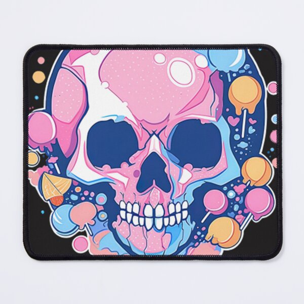 Item preview, Colorful Bubblegum Skull Lollipop Pink And Blue Sweets Juicy Spooky Halloween  designed and sold by AmySSchmidt.