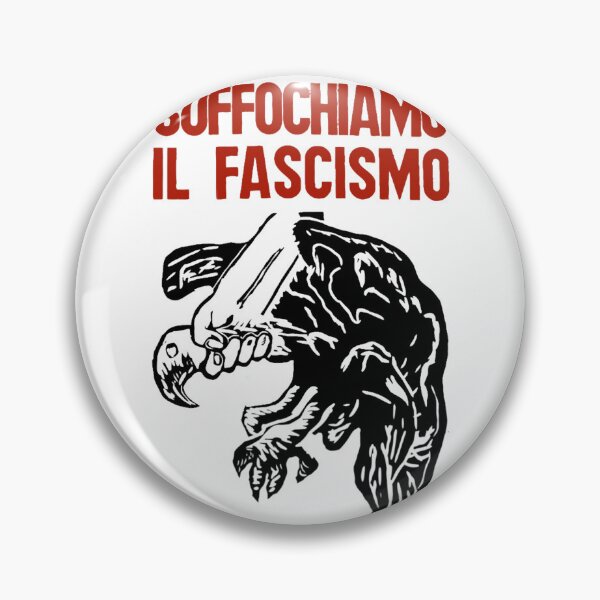 Item preview, Vintage Italian Anti-Fascism Print (Suffocate Fascism) designed and sold by luonngongg.
