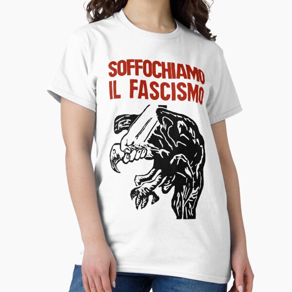 Item preview, Vintage Italian Anti-Fascism Print (Suffocate Fascism) designed and sold by luonngongg.
