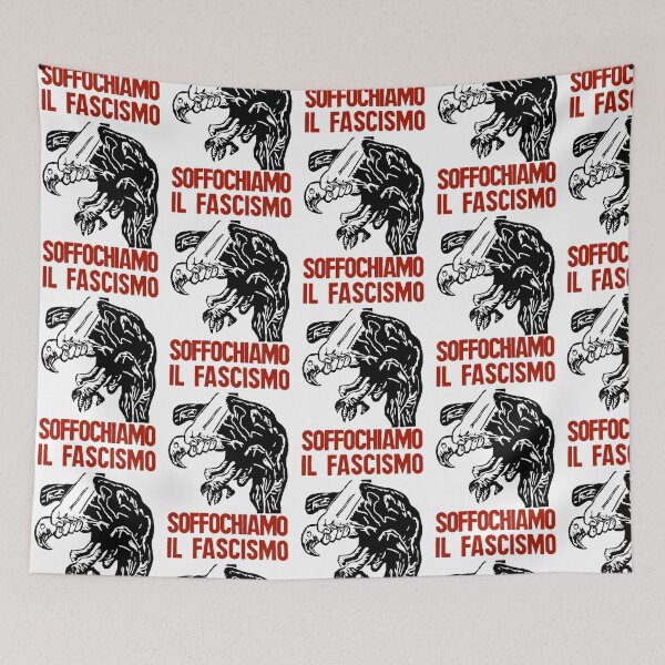 Item preview, Vintage Italian Anti-Fascism Print (Suffocate Fascism) designed and sold by luonngongg.
