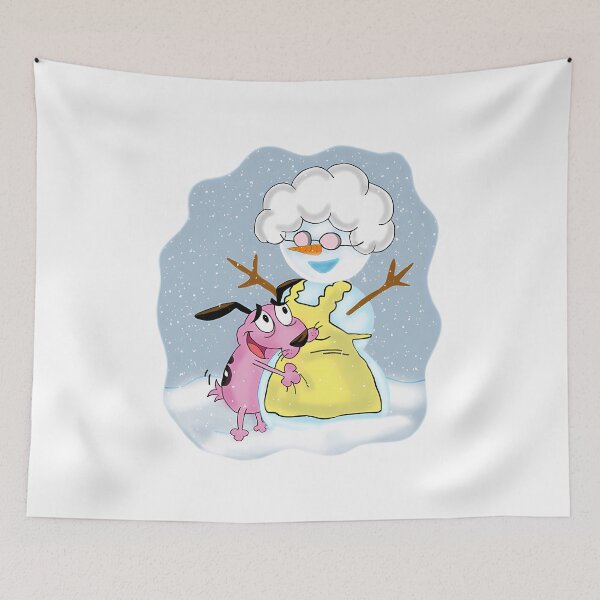Item preview, Courage the Cowardly Dog winter Muriel snowman designed and sold by HollandVileC.