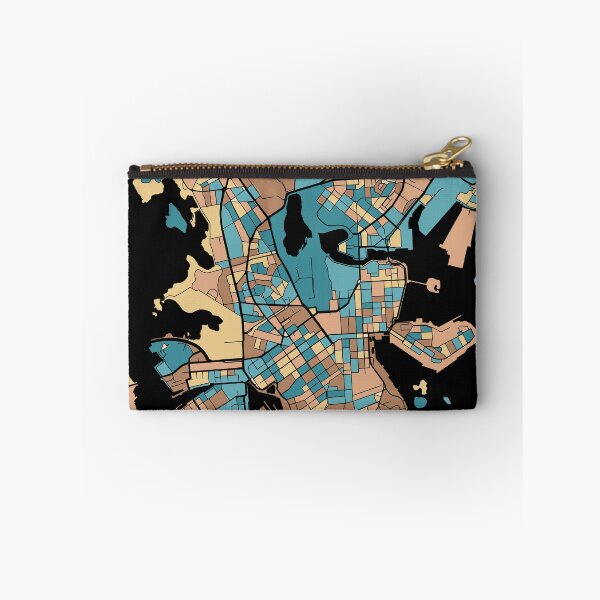 Item preview, Helsinki Map Pattern in Mid Century Pastel designed and sold by PatternMaps.