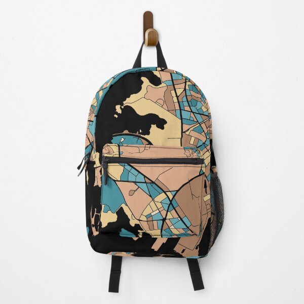Item preview, Helsinki Map Pattern in Mid Century Pastel designed and sold by PatternMaps.