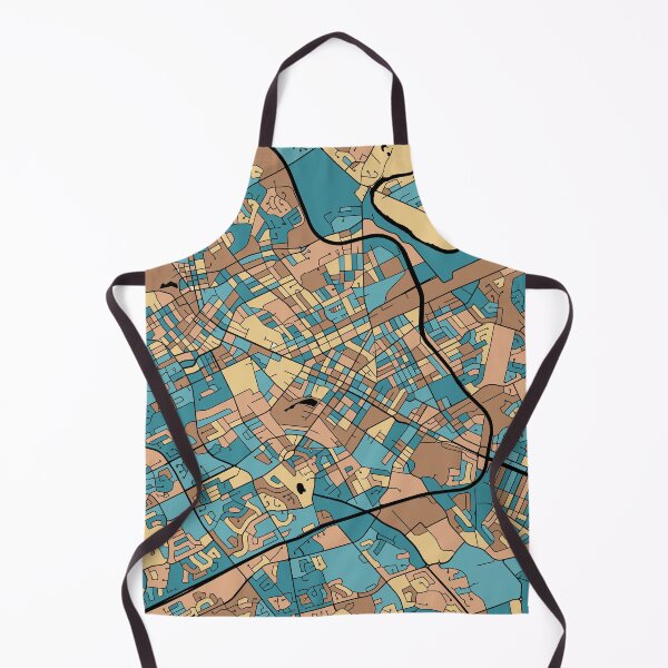 Item preview, Kitchener Map Pattern in Mid Century Pastel designed and sold by PatternMaps.