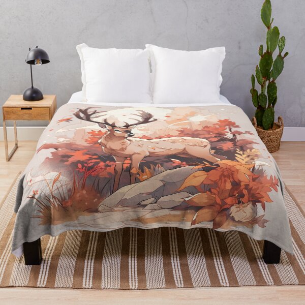 Item preview, Proud Deer in Fall Forest Setting designed and sold by InkedBeasts.