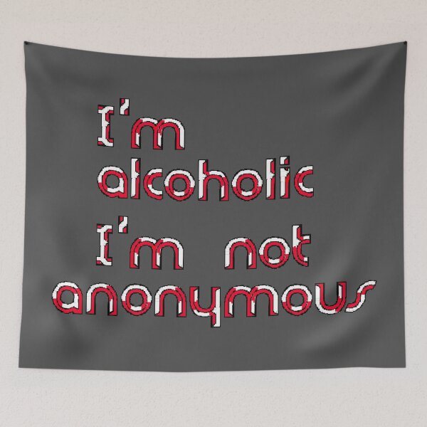 Item preview,  every Friday I'm drunk. Alka, I love you, alcoholics every day pixel art designed and sold by 4rpixs.