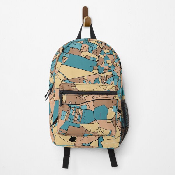 Item preview, Kraków Map Pattern in Mid Century Pastel designed and sold by PatternMaps.