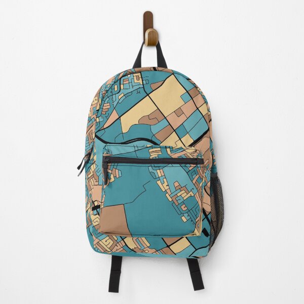 Item preview, Laval Map Pattern in Mid Century Pastel designed and sold by PatternMaps.