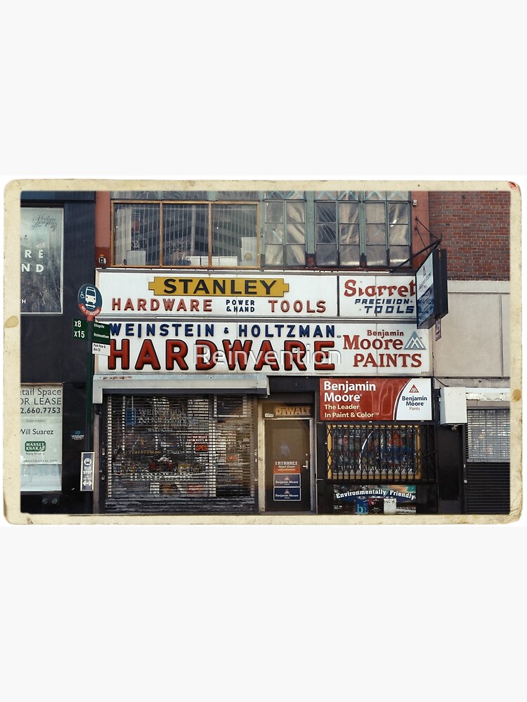"Weinstein & Holtzman Hardware New York City Store Sign Kodachrome Postcards " Framed Art