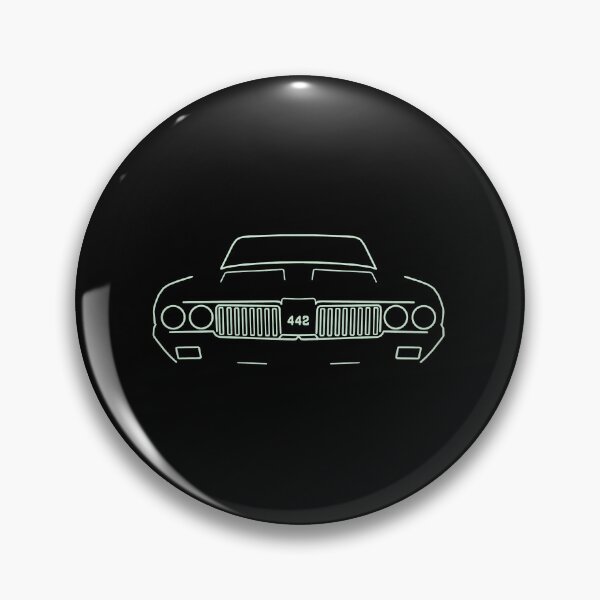 Item preview, Oldsmobile Cutlass 442 car outline graphic (white) designed and sold by duardaines.