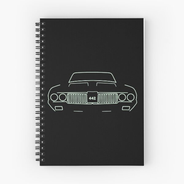 Item preview, Oldsmobile Cutlass 442 car outline graphic (white) designed and sold by duardaines.