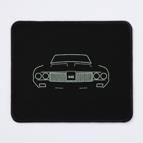 Item preview, Oldsmobile Cutlass 442 car outline graphic (white) designed and sold by duardaines.