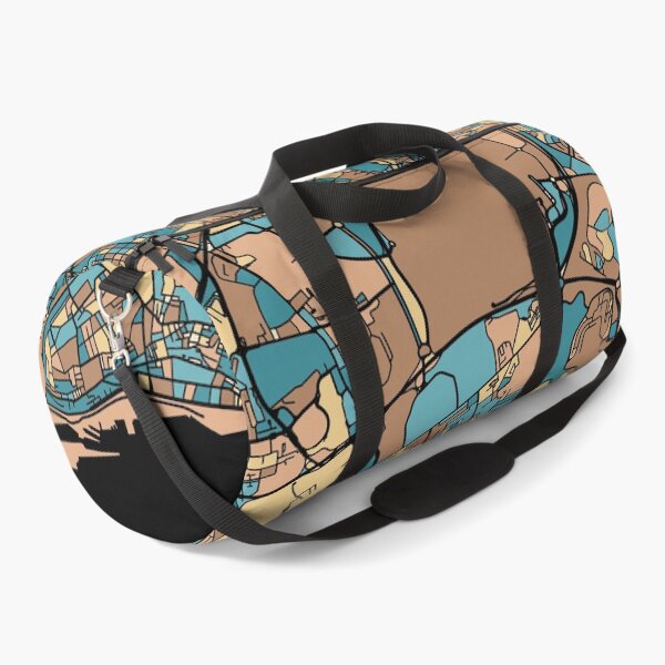 Item preview, Lisbon Map Pattern in Mid Century Pastel designed and sold by PatternMaps.