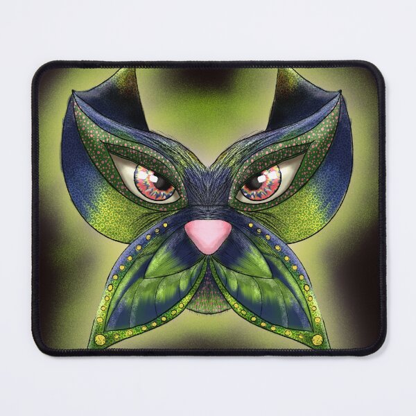 Item preview, Butterfly Cat Mask in Blue designed and sold by TLKauthor.
