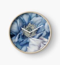Peonia / dettagli in blu Clock