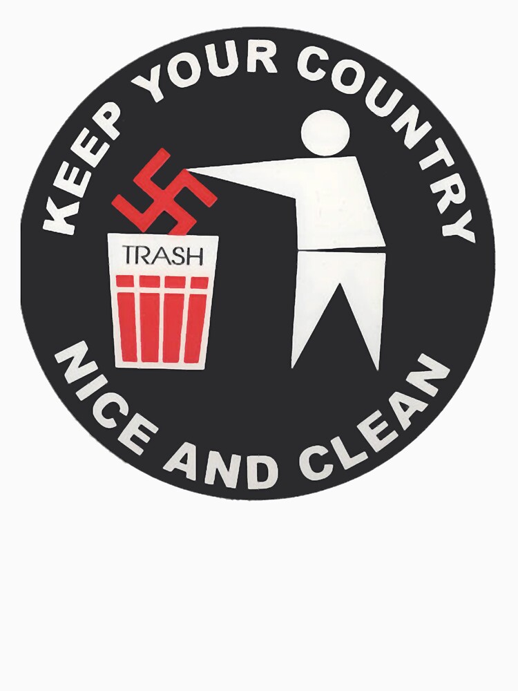 Thumbnail 7 of 7, Classic T-Shirt, Keep Your Country Clean - Anti-Nazi. designed and sold by luonngongg.
