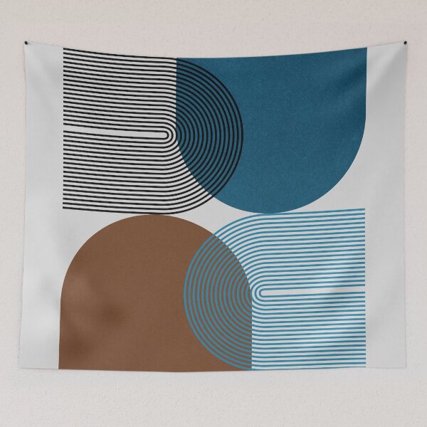 Item preview, GEOMETRIC_MOUNTAINS_BALANCE_LANDSCAPE designed and sold by forgetmestudio.