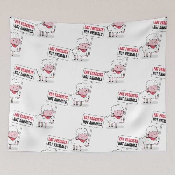 Item preview, Vegan Antifa Anti-Fascist Lamb designed and sold by luonngongg.
