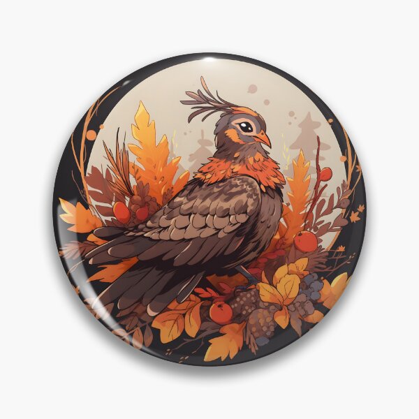 Item preview, Ruffed Grouse in Calm Moonlit Scene designed and sold by InkedBeasts.