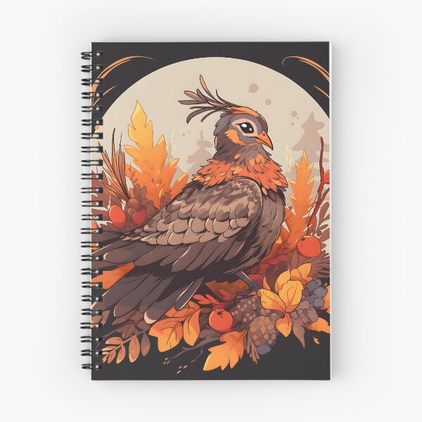 Item preview, Ruffed Grouse in Calm Moonlit Scene designed and sold by InkedBeasts.