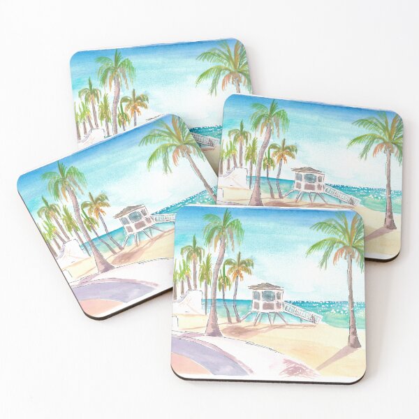 Item preview, Fort Lauderdale Beach Wave Promenade in Early Morning Sun designed and sold by artshop77.