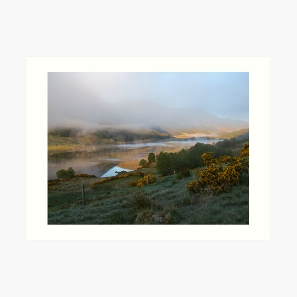 dawn mist rising Art Print