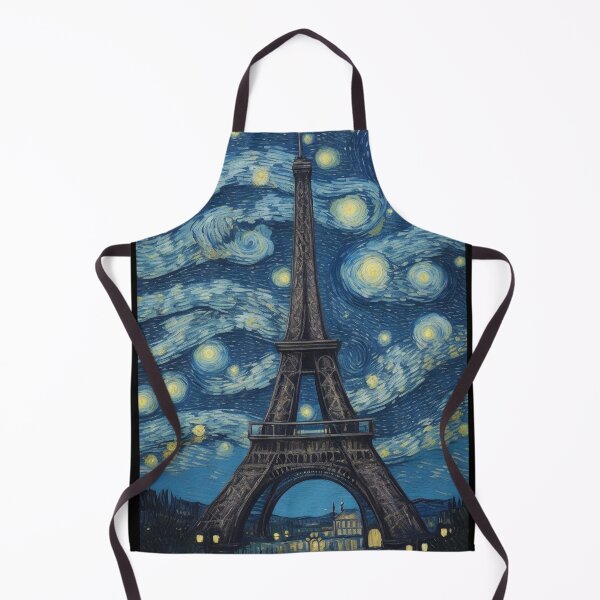 Item preview, Starry Night in Paris Van gogh Style Eiffel Tower Painting for Van gogh Lovers designed and sold by Vangoholic.